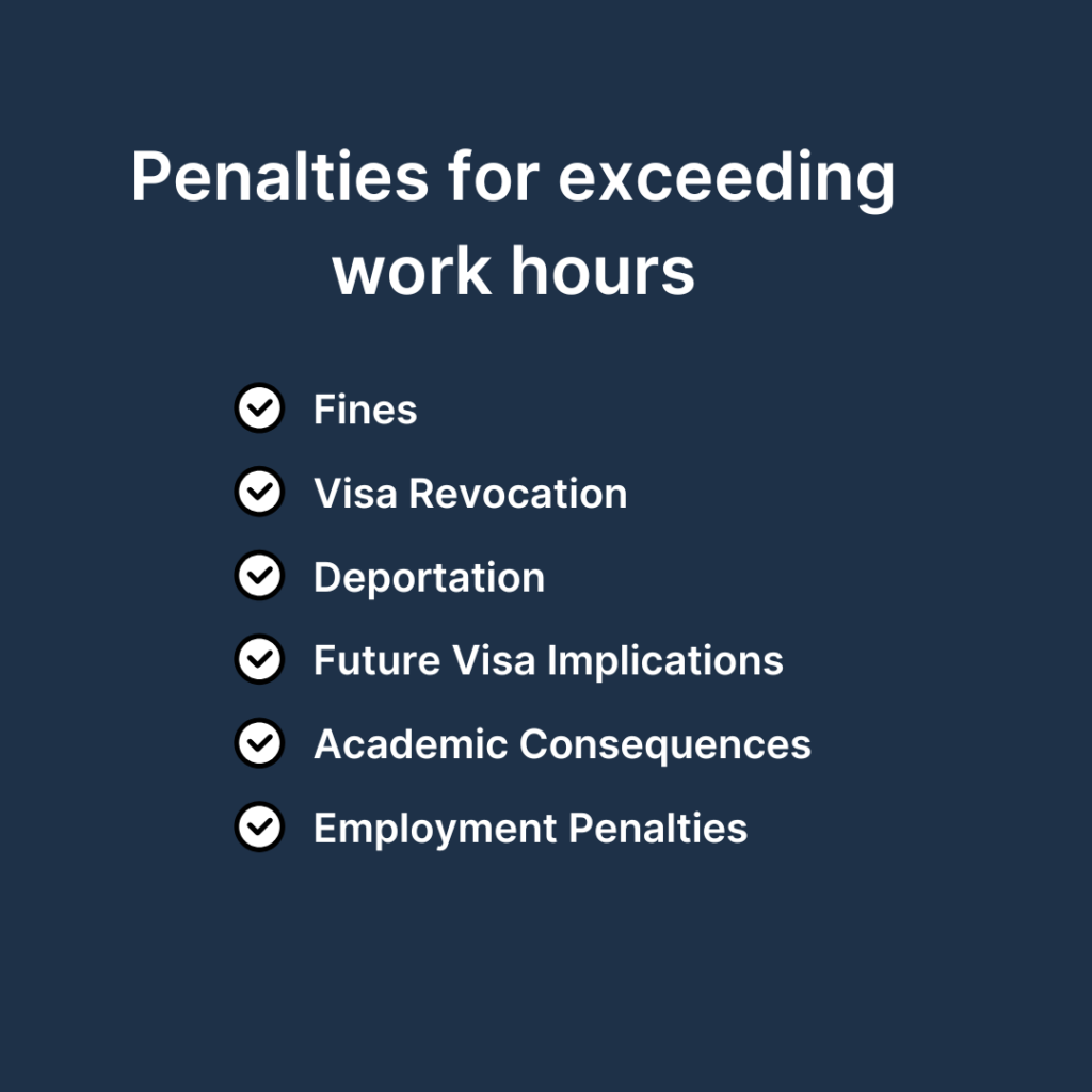 penalties for exceeding work hours