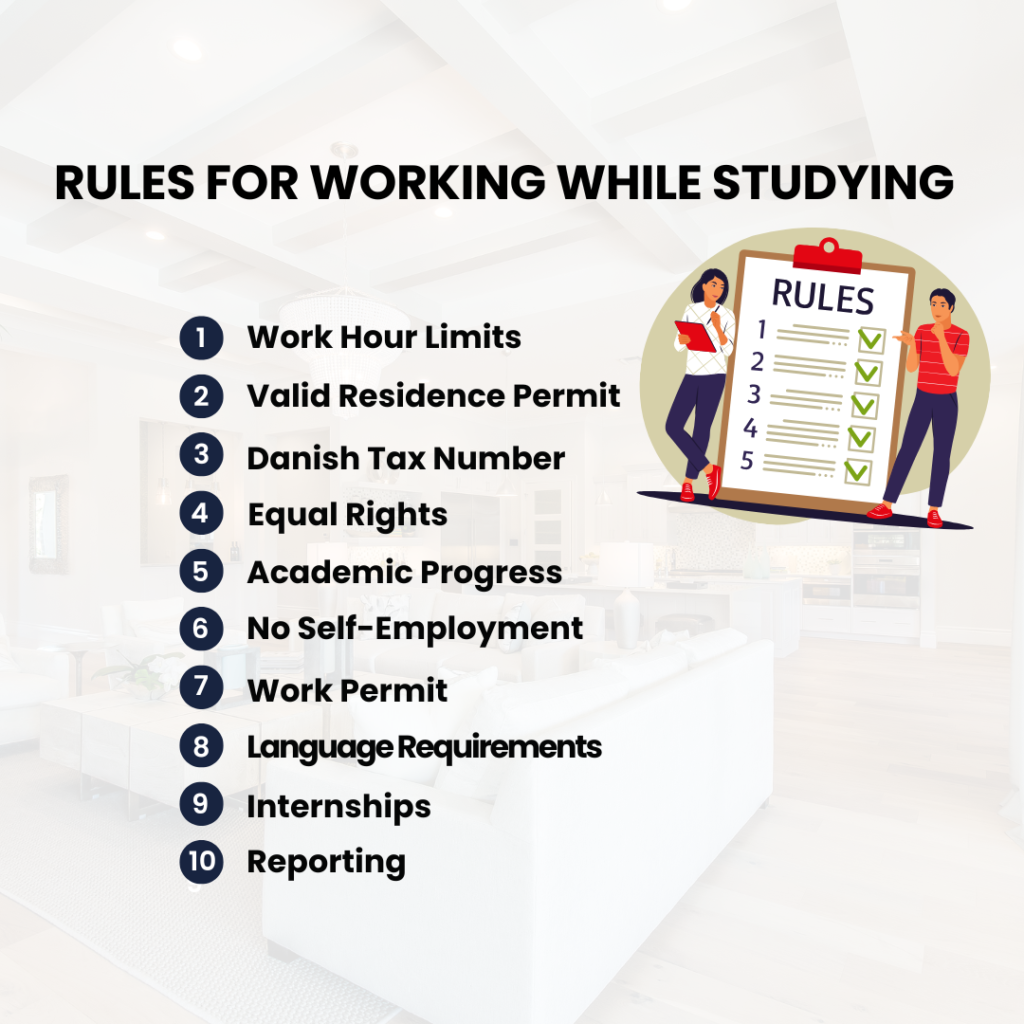 rules for working while studying